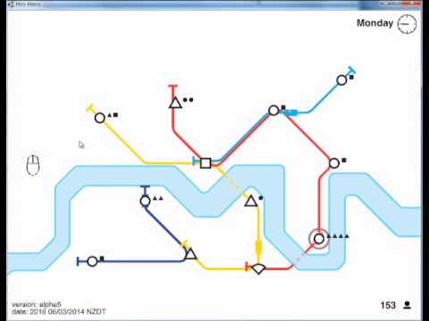 「Mini Metro」をプレイするとこんな感じ