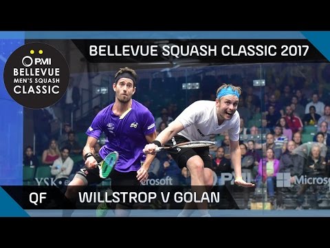 Squash: Willstrop v Golan  - Bellevue Squash Classic 2017 QF Highlights