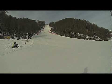 Ted Ligety Training on Sochi Olympic GS Hill