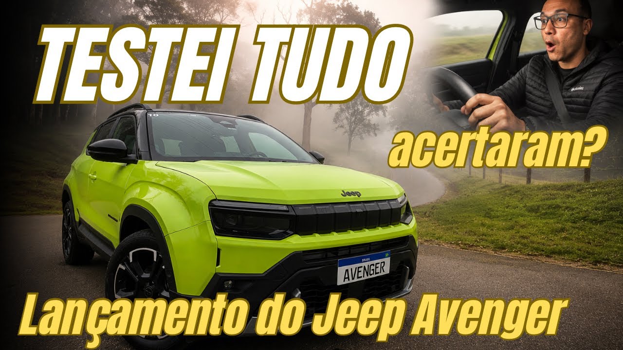 NOVO JEEP AVENGER 2027: LANÇAMENTO, preços e versões, motor, TESTE e DESCONTO INICIAL