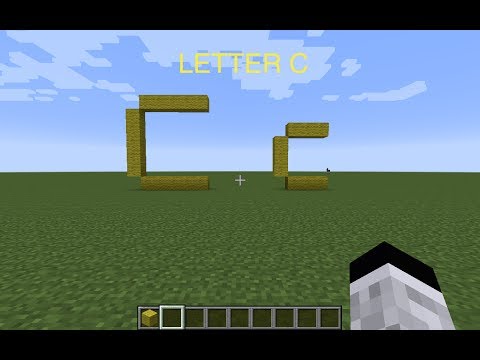 how to make a letter c in minecraft