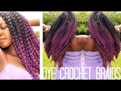 how to dye synthetic braiding hair