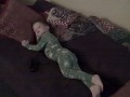 Truman pretending to sleep