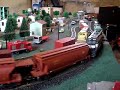 Rodando trens na maquete do meu amigo Thiago aqui em Uberaba-MG.A locomotiva da BF na verdade é uma U33C da athearn, mas como a carcaça estava sem pintura, pintei ela nessa cor, por motivo de força maior.A DASH9 9 Ferronorte Athearn, esta original.E a SD45 Athearn, foi pintada nas cores da EFVM simulando a DDM45,por um amigo nosso daqui.Uberaba-MGBrasil