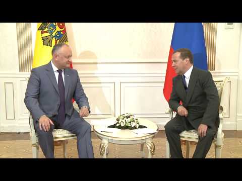 Игорь Додон провел встречу с Дмитрием Медведевым и Дмитрием Козаком