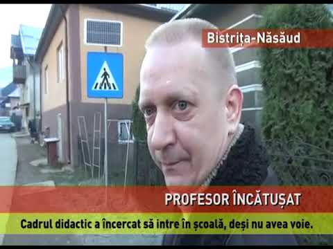 Profesorul bătăuș din județul Bistrița-Năsăud, încătușat