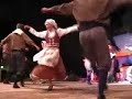 A group of local dancers performing the Lesvos Karsilamas at the Sardine Festival in Skala Kallonis in August 2007