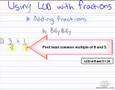 Adding Fractions Using the LCD