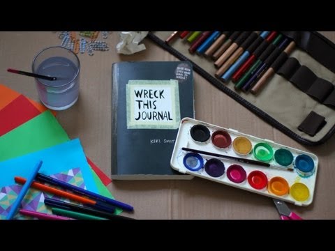 Journal - Here are the things you should do: - Take a picture of yourself with your art supplies. - Post it on Twitter, Tumblr or Instagram. - Tag it with #wreckthisjo...