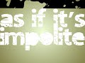 Kinetic Typography - Dancing shoes