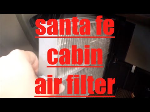 DIY How to replace install cabin air filter 2005 Hyundai Santa Fe