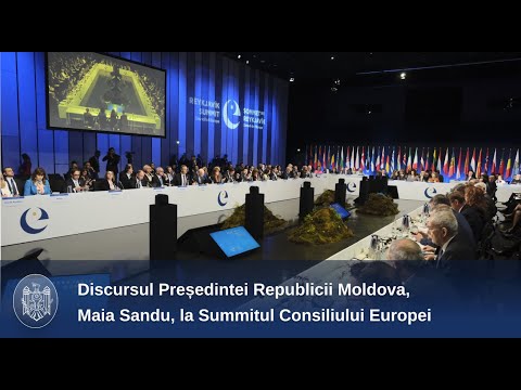    Президент Майя Санду на пленарном заседании четвертогоj Саммита СЕ: «Самый верный путь укрепления  нашей демократии - вступление в ЕС»