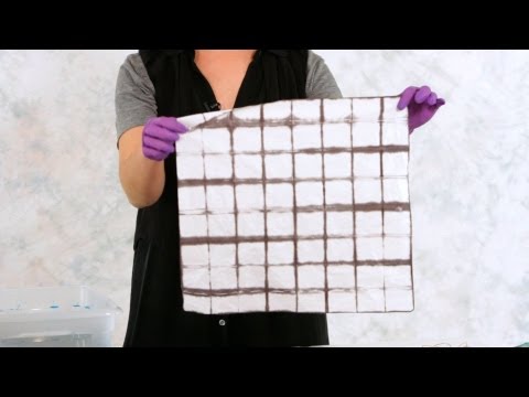 how to tie dye squares