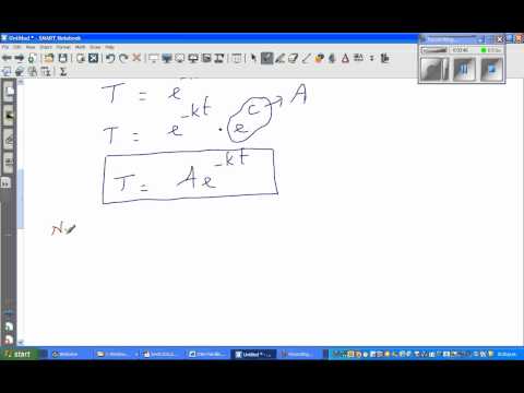 how to find cooling constant k
