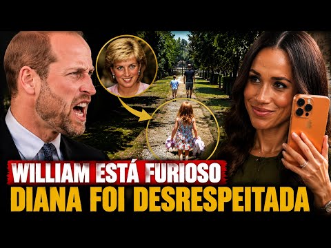 WILLIAM ESTÁ FURIOSO COM MEGHAN POR USAR A MEMÓRIA DE DIANA EM NOVA POLÊMICA