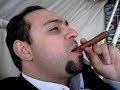 Vicken smoking a cigar