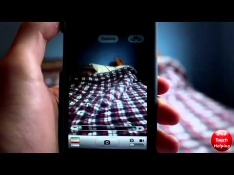 how to zoom in on a ipod camera