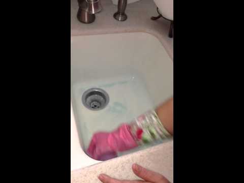how to clean white kitchen sink