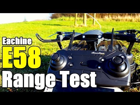 Eachine E58 Drone Range Test How far will it go? and The Wifi FPV