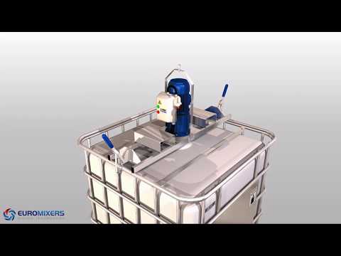 Animation of Euromixer IBC agitator (electric motor)