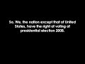 presidential election for foreigners!