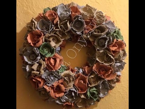 Rosen aus Eierkarton 11 01 2017