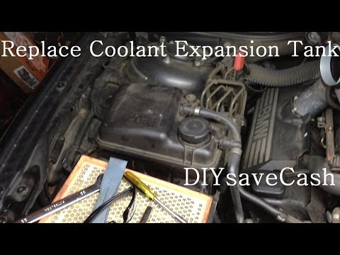 BMW E65 E66 How To Replace Install A New Coolant Expansion Tank