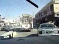 US army driving around Bagdad, Iraq