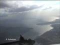 ILS Approach Istanbul RWY 24, strong wind, crossing Bosporus and Golden Horn (Cockpit View)