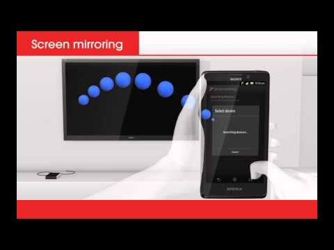 how to screen mirroring sony