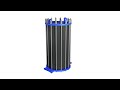 Montage d’un condenseur en graphite haute capacité à gorges annulaires de type NB