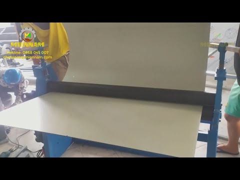 Máy lốc tôn - Máy lốc alu - Máy cuộn tôn bảo ôn ống gió - 0868045007 - Chế Tạo Máy Miền Nam