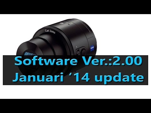 how to update sony qx100