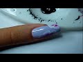 Nail art one stroke style russe / how to do russian one stroke nail art