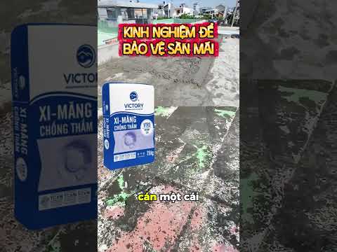 Lưu ý cho bà con nếu muốn sàn mái sạch đẹp ko bị thấm mốc.