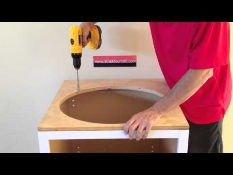 how to mount an undermount sink to granite