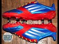 With unrivaled technology and sharp looks, this is the boot we're going to see on the feet of loads of professional players Soccer Reviews presents, the adiZero II. Adidas are dominating the football boot market right now and we expect this new boot, the adiZero II to widen the gap between them and their closest competitor Nike. This blue and red colour was loved by some here at Soccer Reviews and hated by others but it's certainly a change from the bright orange release colourway we saw with the adiZero primes. Personally, I think they look a little more classy. One of the biggest new features will be the addition of MiCoach into this boot. The bump on the middle of the soleplate is where the MiCoach sensor will be located. The whole idea around MiCoach is that using an electronic device, such as an iPhone you will be able to track the movements you make. This includes the total amount you've run as well as the speed you've been running at. Using this information MiCoach will essentially 'coach' you. Check out a MiCoach advertisement here. The stitching towards the front of the boot has changed, as of now it looks like it will help cushion the ball although. Our friend, the boot insider, Yanis Hammiche supplied us with these images and said that the weight of these leather adiZeros was an astonishing 150 grams. Although we can't confirm this, if it turns out to be true, the leather adiZero IIs will weigh only 5 grams more than the adiZero Primes do right now. Which leads <b>...</b>