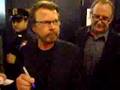 Bjorn Ulvaeus signs autographs at Mamma Mia