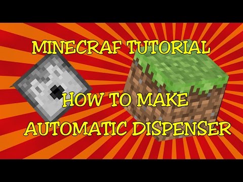 how to make a dispenser i minecraft