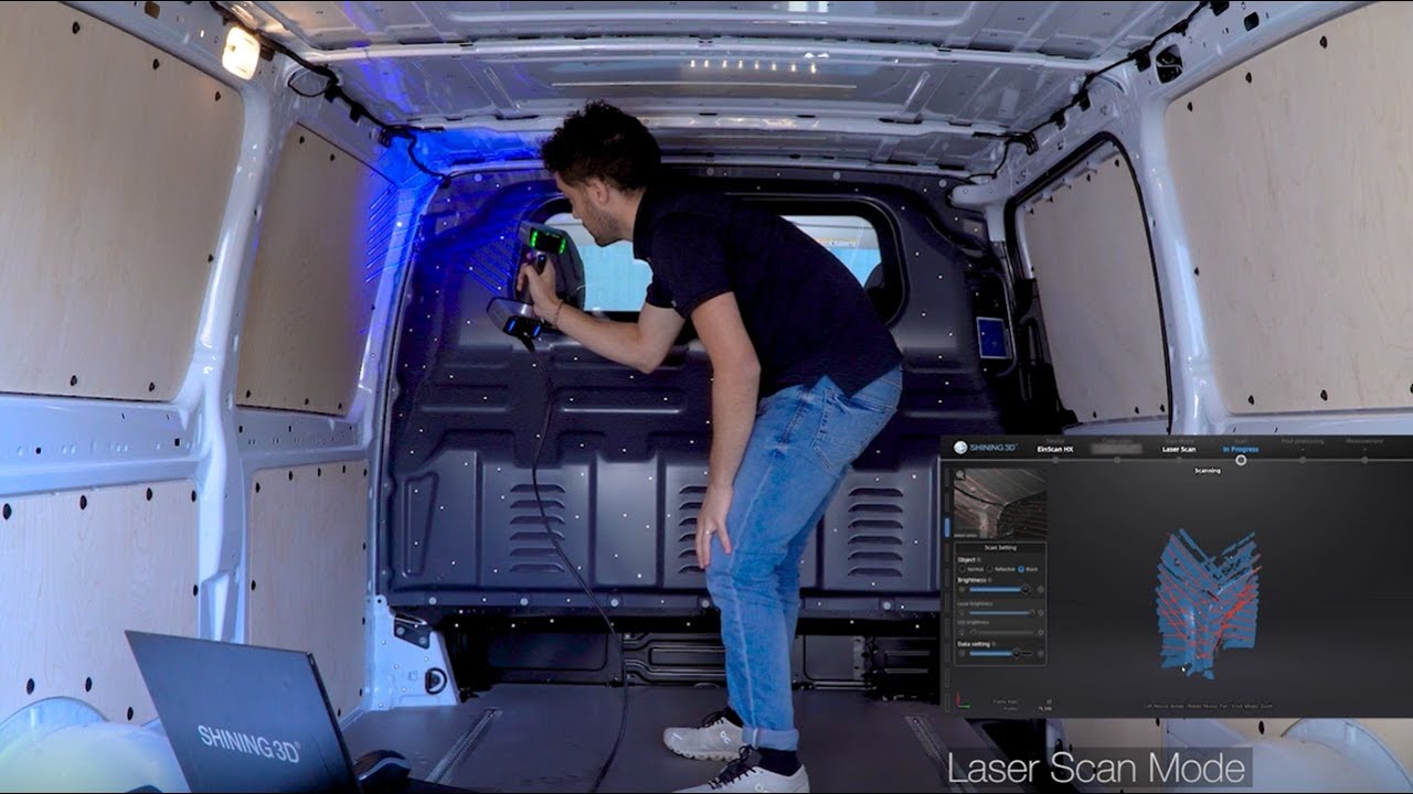 EinScan HX Van Interior Laser & Structured Light 3D Scan