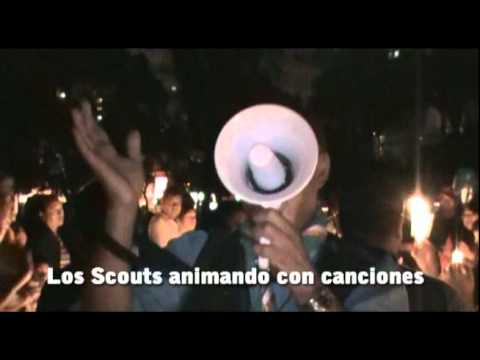 Los Boy Scouts de Lima iluminaron la noche en La Hora del Planeta