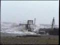 Rye Harbour entrance during storm force 10