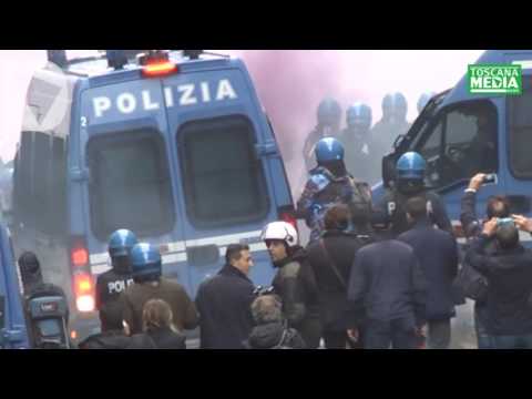 SCONTRI MANIFESTAZIONE FIRENZE DICE NO - video