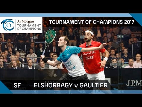 Squash: ElShorbagy v Gaultier - Tournament of Champions 2017 SF Highlights