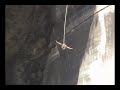 Verzasca Dam (Goldeneye) Bungee Jump near Lake Maggiore in Switzerland.