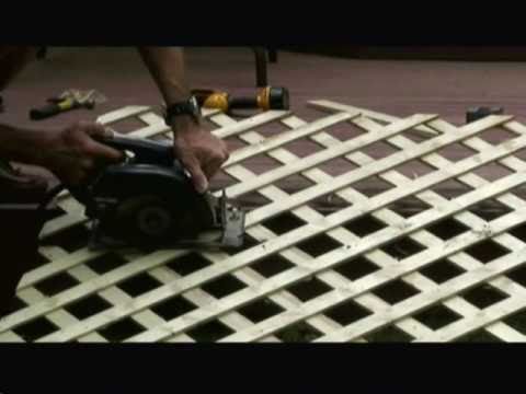 how to fasten vinyl lattice