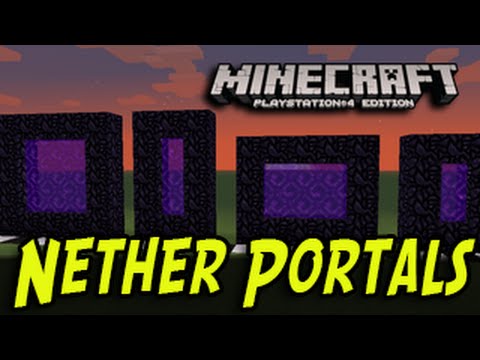 Minecraft Ps3 Ps4 Xbox Title Update Nether Portal Sizes