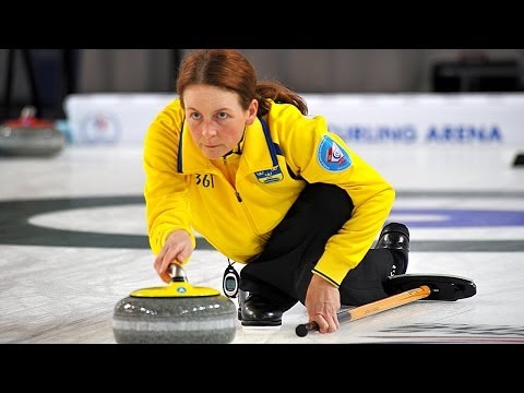 CURLING: CAN-SWE WCF World Mixed Doubles Chp 2014 - Group B