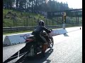 V-rod drag bike crashes into the tree
