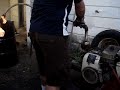 gasifier stove , engine running on wood gas